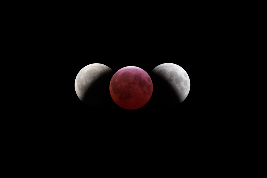 Lunar Eclipse: The Moon in Earth's Shadow. Click the image for a larger version.